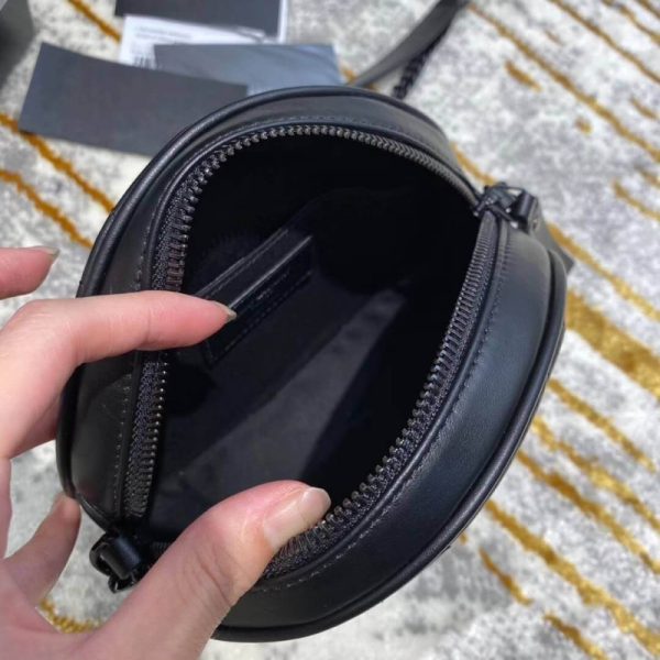 Replica Saint Laurent Chevron Quilt Leather Camera Bag - Image 6