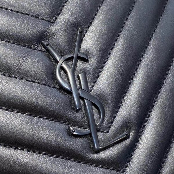 Replica Saint Laurent Chevron Quilt Leather Camera Bag - Image 7