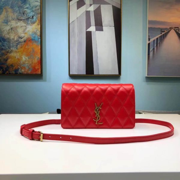 Saint Laurent YSL Angie Chain Bag - Quilted Lambskin Replica - Image 2