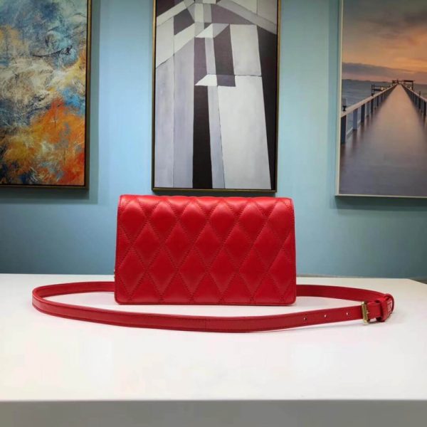 Saint Laurent YSL Angie Chain Bag - Quilted Lambskin Replica - Image 3