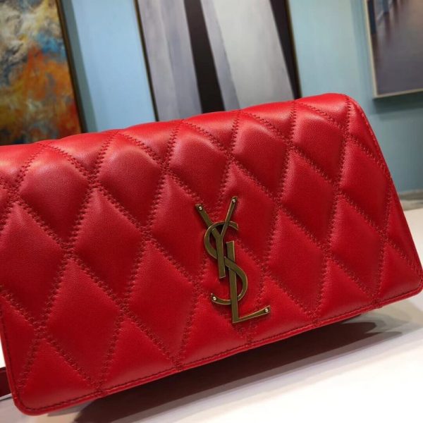 Saint Laurent YSL Angie Chain Bag - Quilted Lambskin Replica - Image 6