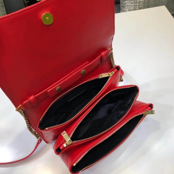 Saint Laurent YSL Angie Chain Bag - Quilted Lambskin Replica - Image 9