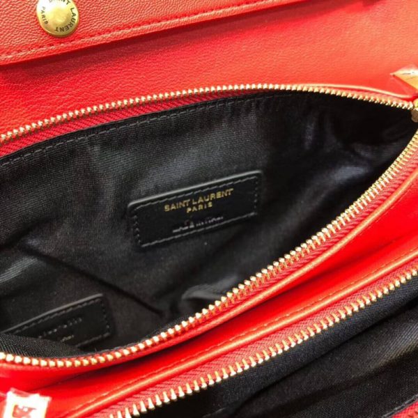 Saint Laurent YSL Angie Chain Bag - Quilted Lambskin Replica - Image 10