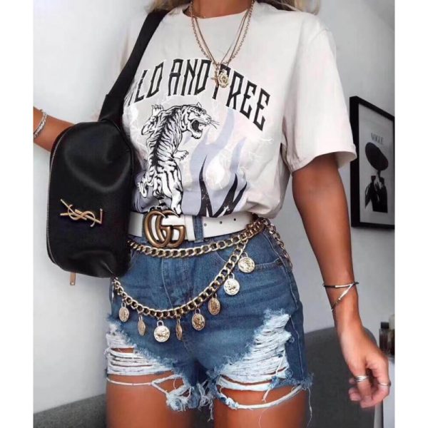Saint Laurent Classic Monogram Leather Belt Bag Replica - Image 2