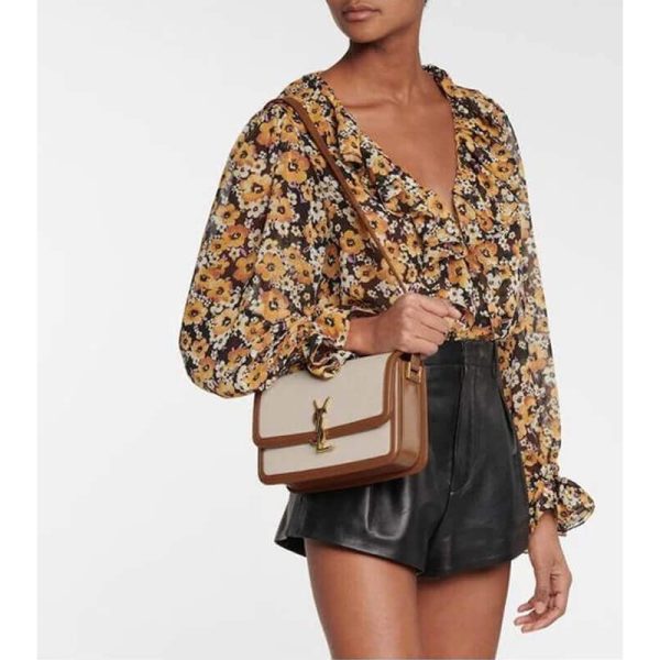 Saint Laurent YSL Solferino Medium Canvas Crossbody Replica - Image 2