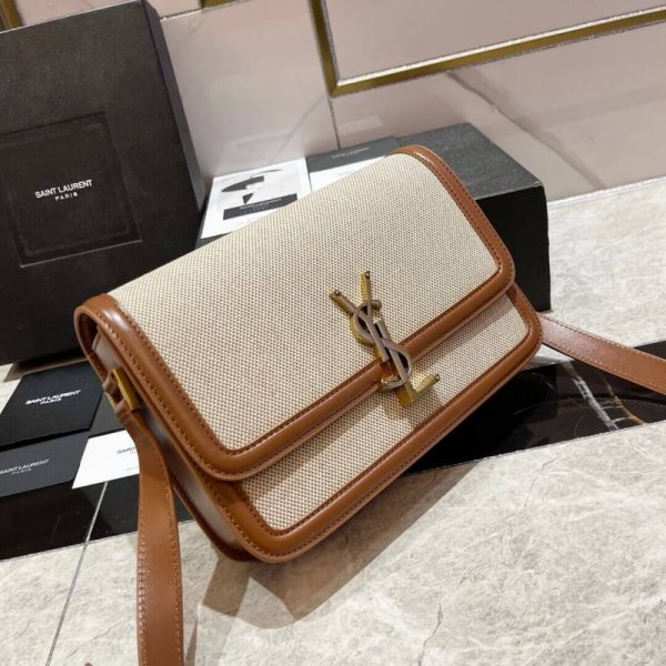 Saint Laurent YSL Solferino Medium Canvas Crossbody Replica - Image 4