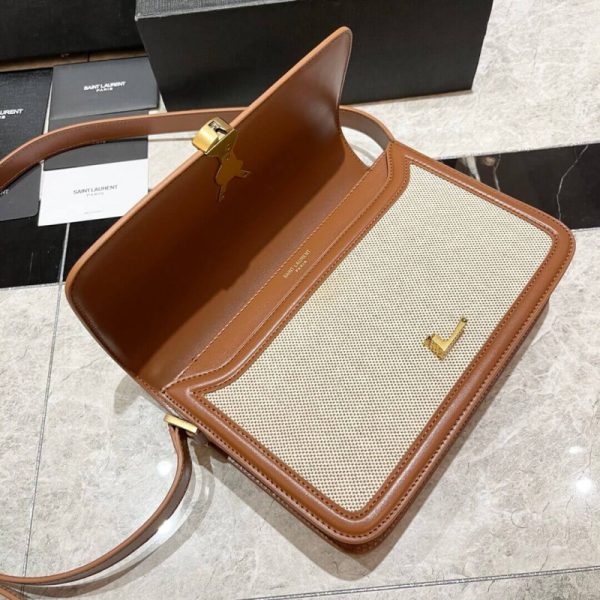 Saint Laurent YSL Solferino Medium Canvas Crossbody Replica - Image 9