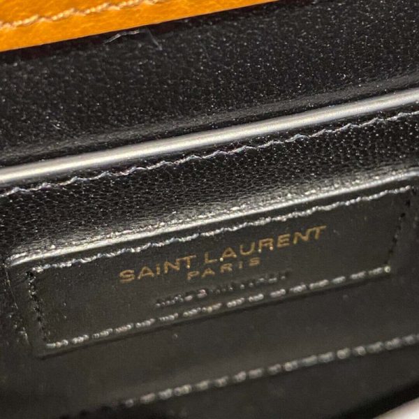 Replica YSL Cassandra Mini Bag - Caiman Leather, Brown - Image 13