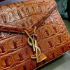 Best Replicas Bags - Replica YSL Cassandra Mini Bag - Caiman Leather, Brown Shop For Best Louis Vuitton LV Replica Bags With Cheap Price