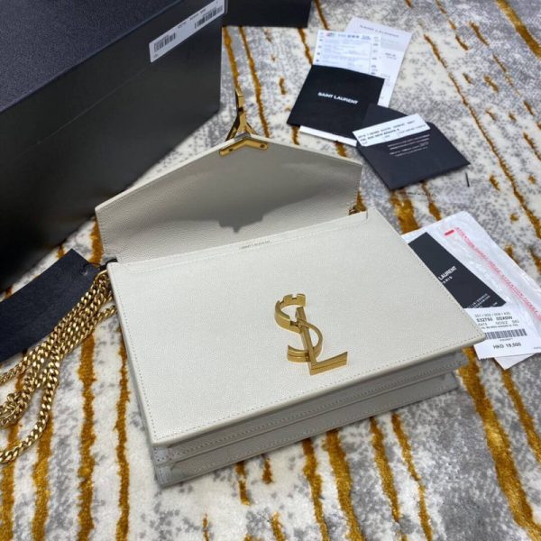 Replica YSL Cassandra Monogram Grain Leather Clasp Bag - Image 8