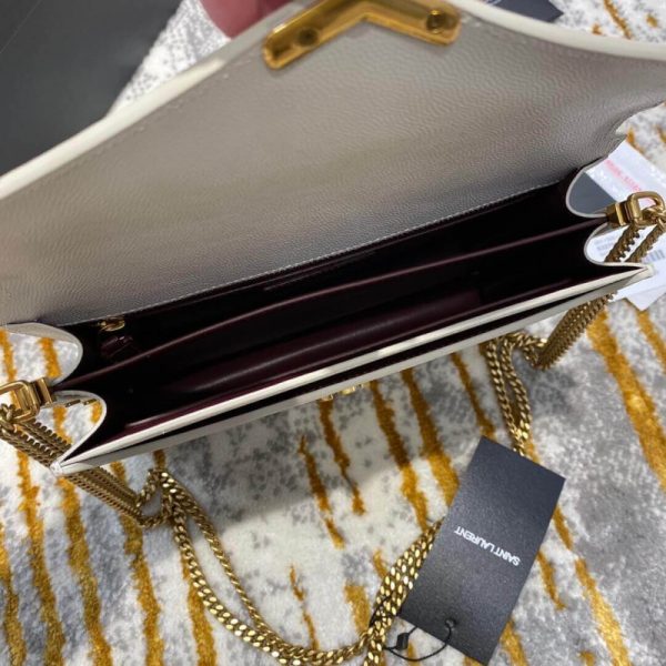 Replica YSL Cassandra Monogram Grain Leather Clasp Bag - Image 10