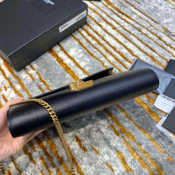 YSL Replica Cassandra Wallet On Chain - Grain Leather - Image 6