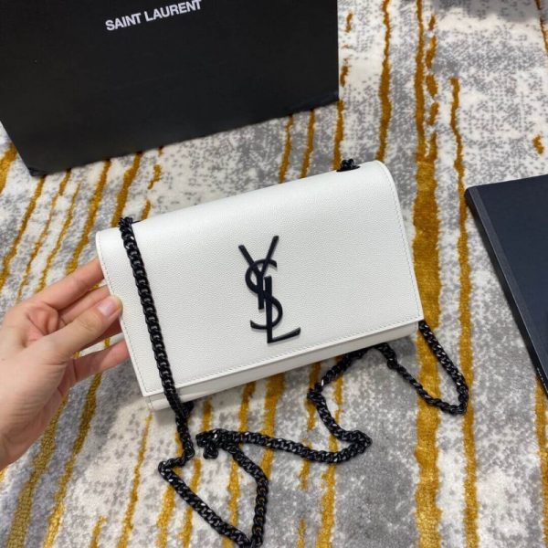 YSL Kate Chain Bag - 20cm Grain Leather Replica - Image 4