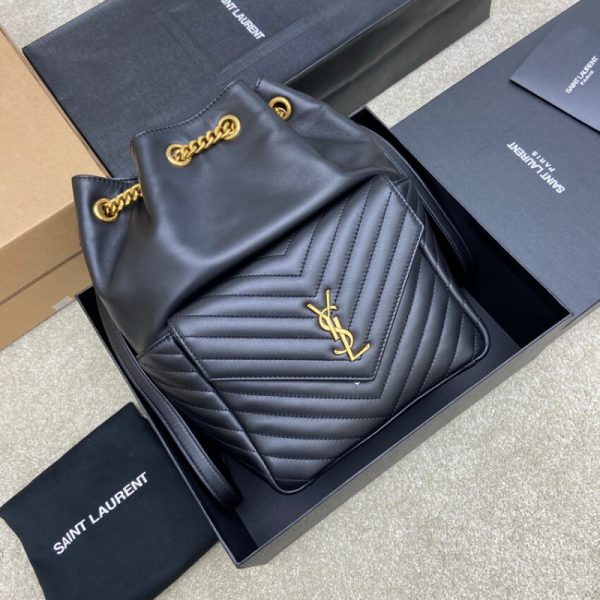 Replica YSL Joe Backpack - Black Lambskin 672609 - Image 12