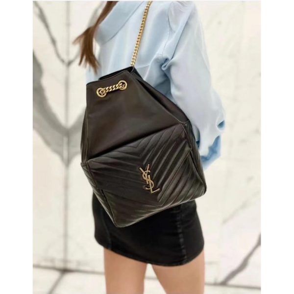 Replica YSL Joe Backpack - Black Lambskin 672609 - Image 4
