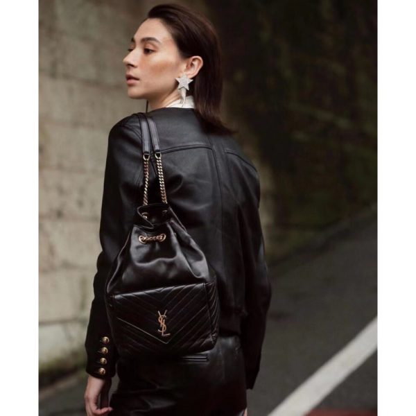 Replica YSL Joe Backpack - Black Lambskin 672609 - Image 6