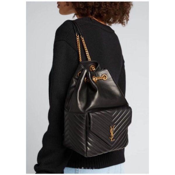 Replica YSL Joe Backpack - Black Lambskin 672609 - Image 7