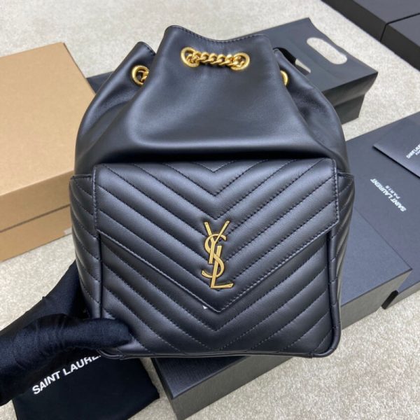 Replica YSL Joe Backpack - Black Lambskin 672609 - Image 8