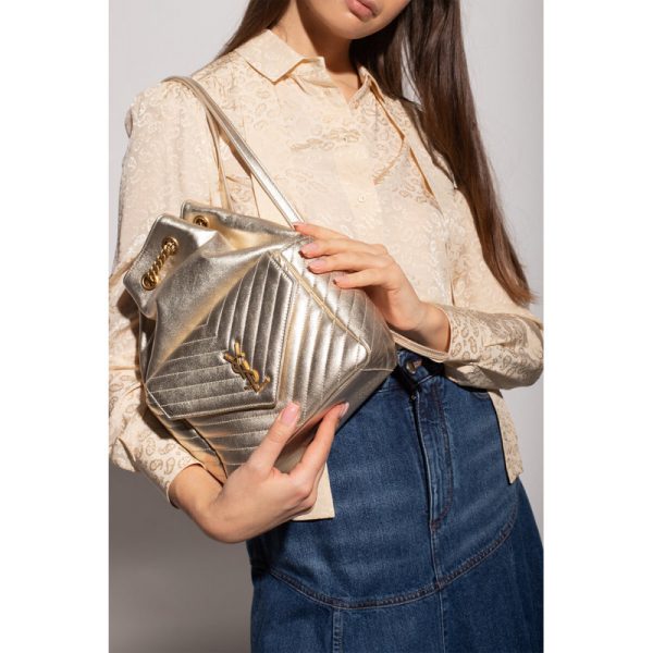 Replica YSL Joe Backpack in Champagne Gold Lambskin - Image 2