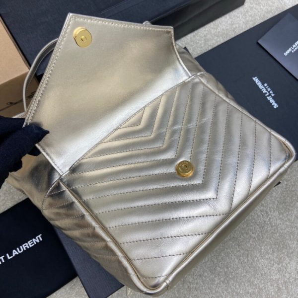 Replica YSL Joe Backpack in Champagne Gold Lambskin - Image 12