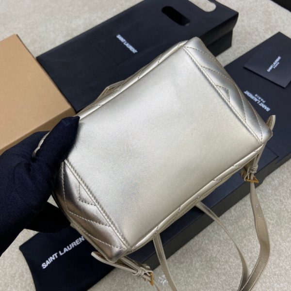 Replica YSL Joe Backpack in Champagne Gold Lambskin - Image 13