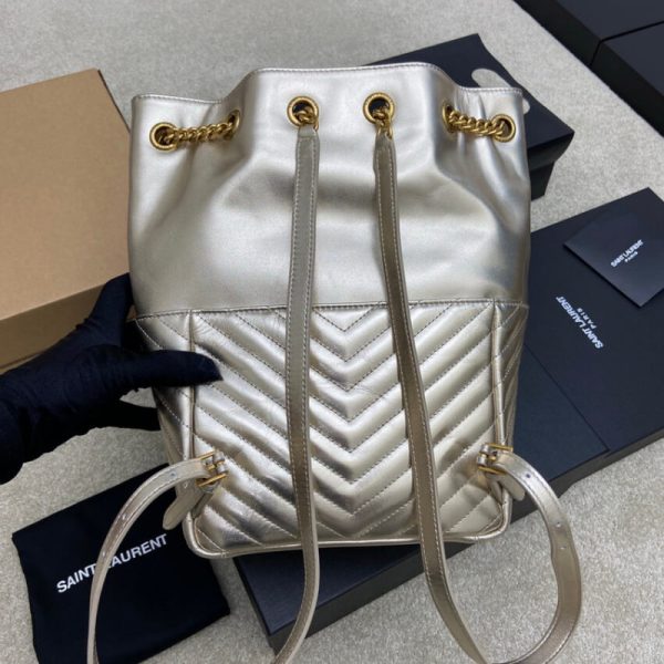 Replica YSL Joe Backpack in Champagne Gold Lambskin - Image 8