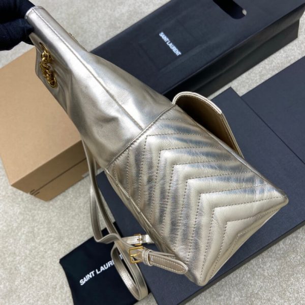 Replica YSL Joe Backpack in Champagne Gold Lambskin - Image 9
