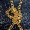Best Replicas Bags - Replica YSL Kate Chain Wallet - Crocodile Embossed Leather Shop For Best Louis Vuitton LV Replica Bags With Cheap Price