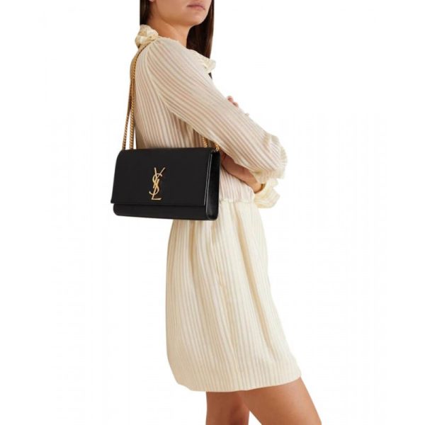 Replica YSL Kate Medium Tassel Leather Bag in Black - Image 2