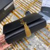 Best Replicas Bags - Replica YSL Kate Medium Tassel Leather Bag in Black Shop For Best Louis Vuitton LV Replica Bags With Cheap Price
