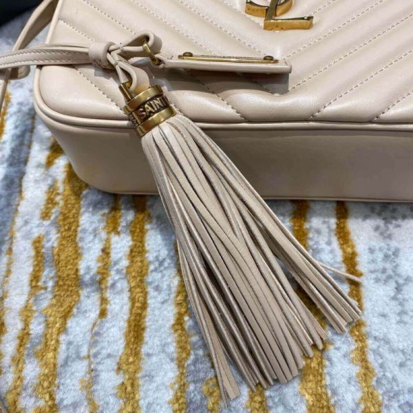 Replica YSL Quilted Leather Lou Camera Bag - Image 12