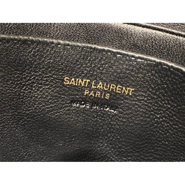 Replica YSL Lou Mini Camera Bag in Black Grain Leather - Image 11