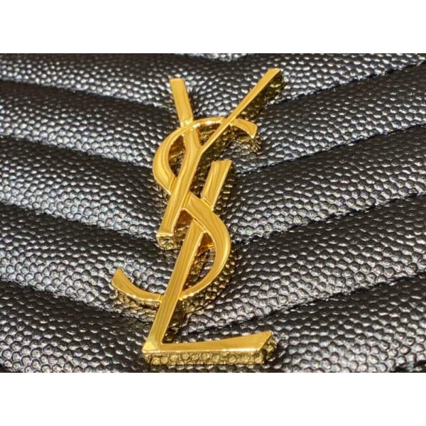 Replica YSL Lou Mini Camera Bag in Black Grain Leather - Image 14