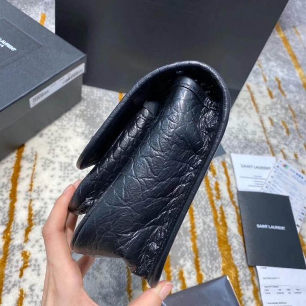 YSL Niki Baby Bag - Croc-Embossed Leather Replica, Style 533037 - Image 3