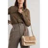 Best Replicas Bags - YSL Niki Mini Shearling-Trimmed Nubuck Shoulder Bag Shop For Best Louis Vuitton LV Replica Bags With Cheap Price