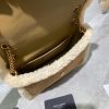 Best Replicas Bags - YSL Niki Mini Shearling-Trimmed Nubuck Shoulder Bag Shop For Best Louis Vuitton LV Replica Bags With Cheap Price