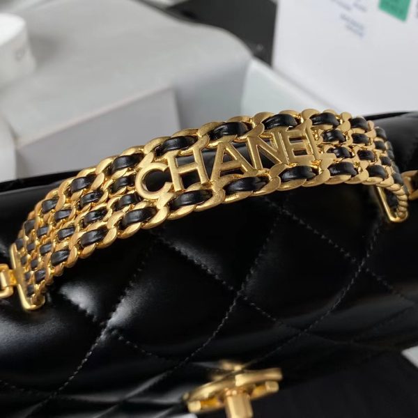Chanel Mini Flap Replica Bag w/ Top Handle - Style As3886 - Image 7
