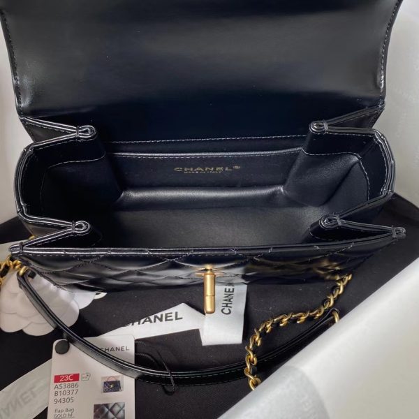 Chanel Mini Flap Replica Bag w/ Top Handle - Style As3886 - Image 3