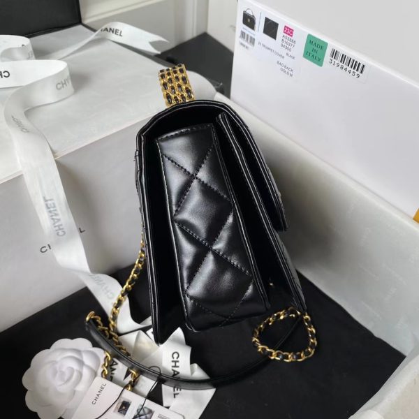 Chanel Mini Flap Replica Bag w/ Top Handle - Style As3886 - Image 6