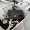 Best Replicas Bags - Black Replica Chanel Lambskin Mini Flap Bag w/ Top Handle AS2431 Shop For Best Louis Vuitton LV Replica Bags With Cheap Price