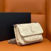 Best Replicas Bags - YSL Niki Mini Quilted Glossed-Leather Shoulder Bag Shop For Best Louis Vuitton LV Replica Bags With Cheap Price