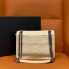 Best Replicas Bags - YSL Niki Mini Quilted Glossed-Leather Shoulder Bag Shop For Best Louis Vuitton LV Replica Bags With Cheap Price