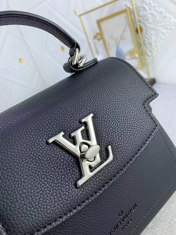 Replica LV Lockme Ever Mini Bag – Black M20997 - Image 3