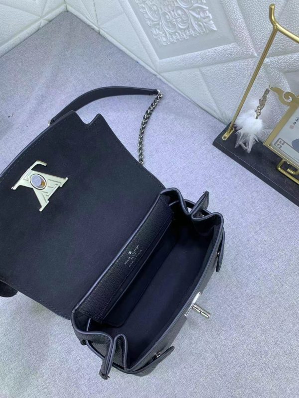 Replica LV Lockme Ever Mini Bag – Black M20997 - Image 9
