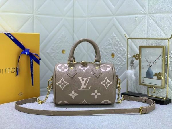 LV Speedy Bandoulière 20 Bicolor Monogram Empreinte Replica