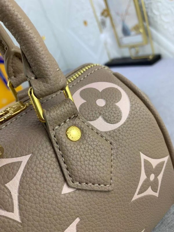LV Speedy Bandoulière 20 Bicolor Monogram Empreinte Replica - Image 4