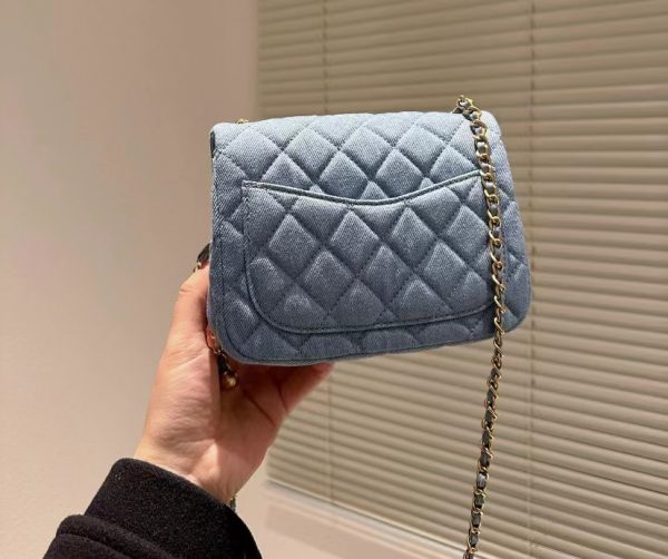 Chanel Velvet Strass Charm Mini Flap Bag - Replica AS1786 - Image 3