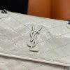 Best Replicas Bags - YSL Niki Mini Quilted Glossed-Leather Shoulder Bag Shop For Best Louis Vuitton LV Replica Bags With Cheap Price
