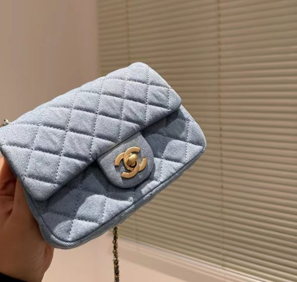 Chanel Velvet Strass Charm Mini Flap Bag - Replica AS1786 - Image 2