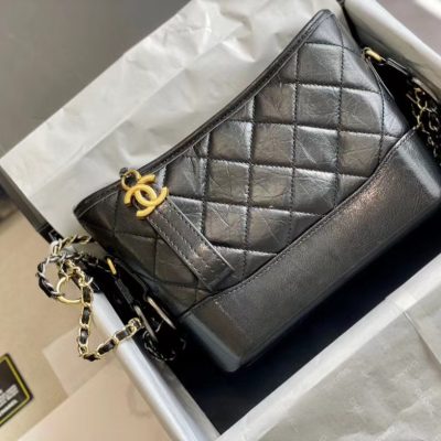 Replica Chanel Gabrielle Small Hobo Bag - Black A91810